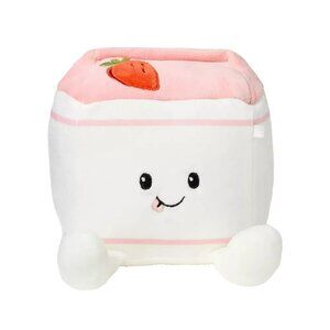 Gigglescape Strawberry Milk 5" Plush Toy Soft Stuffed Animal